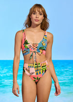 Habana Paradise Long Line Triangle Bikini Top