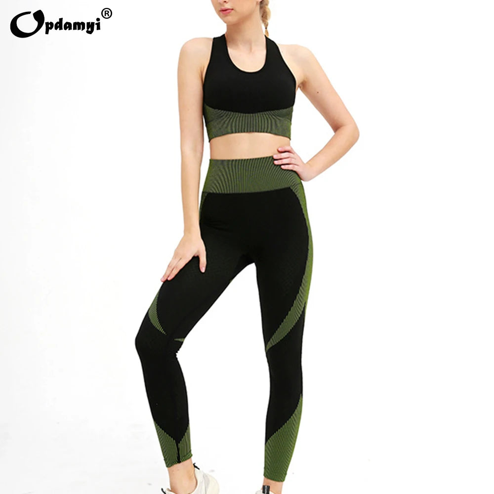 Seamless Workout Yoga Sets Female Sport Gym suit