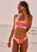 Sunrise Dye Dinna Sporty Bralette Bikini Top