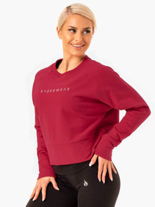 Motion Sweater - Wine Red